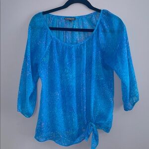 Express Vibrant Blue Women's Blouse